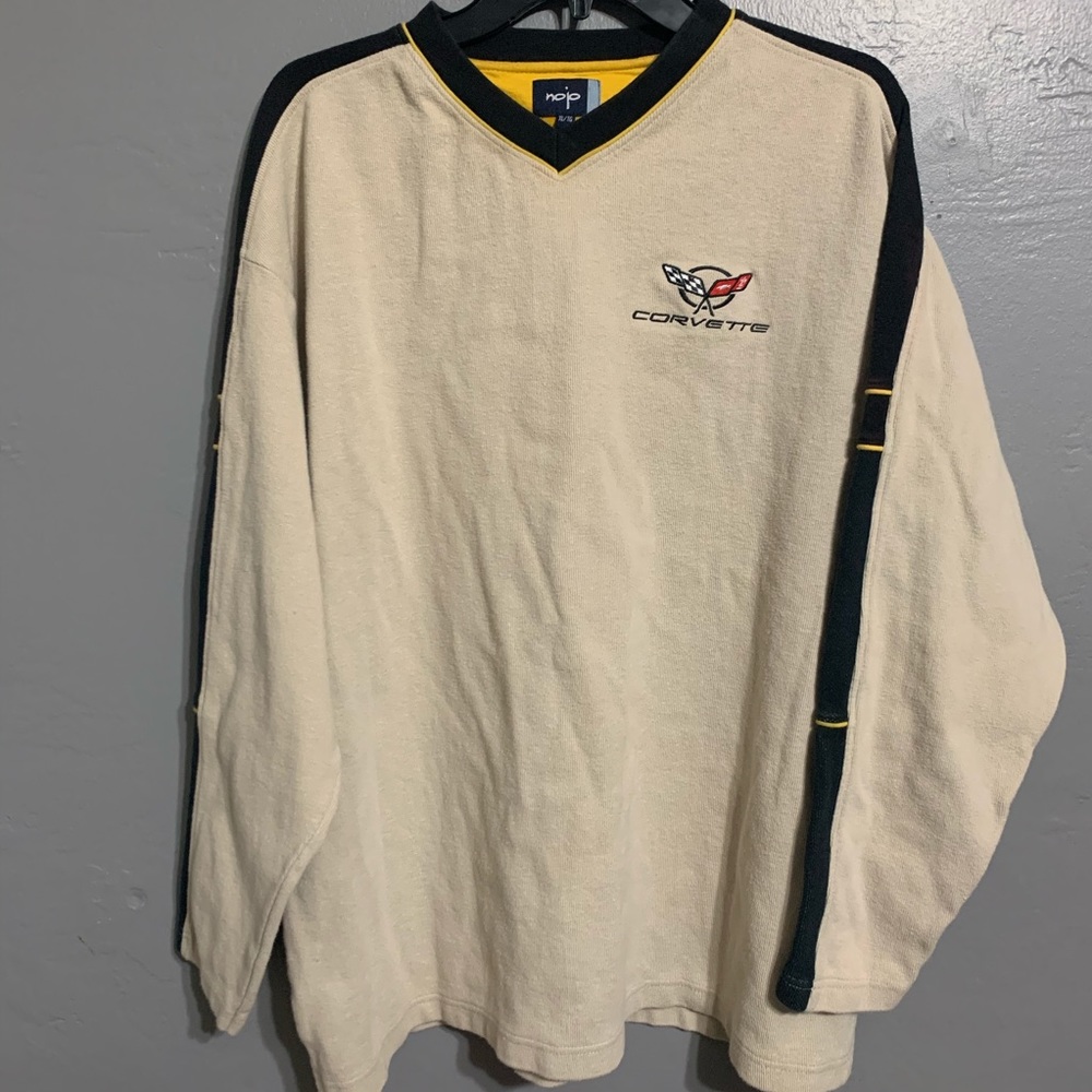 VINTAGE Corvette Sweater Pullover V-neck